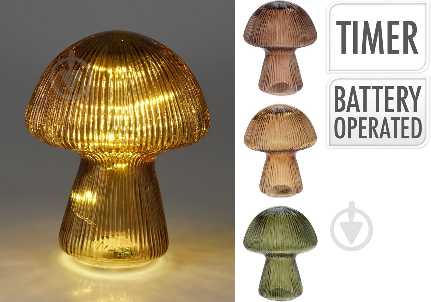 Статуэтка Koopman Mushroom с подсветкой ADG000030 - фото 1