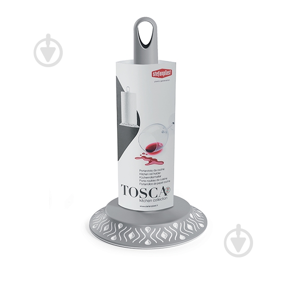 Держатель для бумажных полотенец Stefanplast TOSСA серый 55302 - фото 1 Держатель для бумажных полотенец Stefanplast TOSСA серый 55302 - фото 1