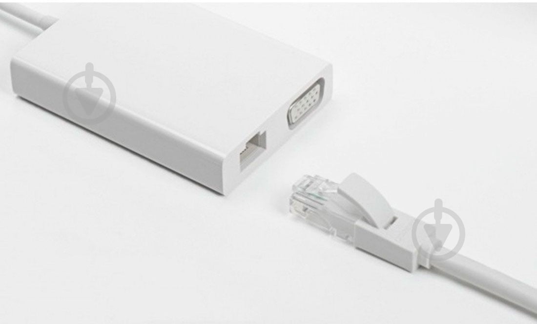 Адаптер Xiaomi USB-C to VGA and Ethernet белый (346490) - фото 6
