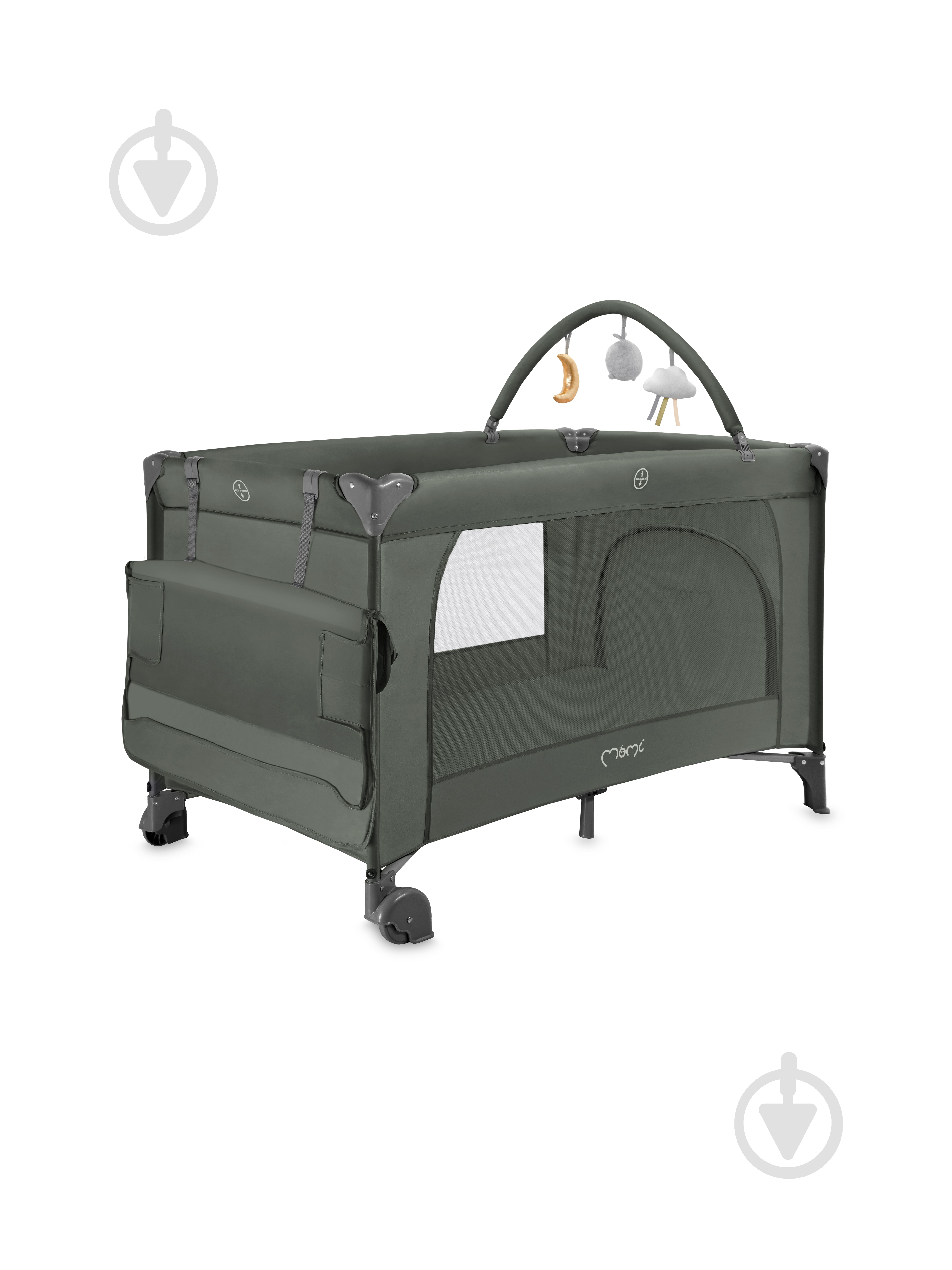 Манеж MoMi BELOVE PLUS dark green LOZE00025 - фото 15