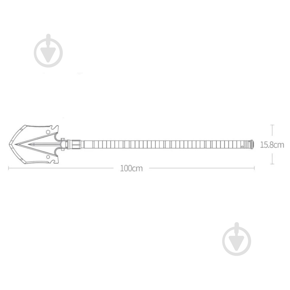 Лопата NexTool многофункциональная Folding Shovel Regular - фото 2 Лопата NexTool многофункциональная Folding Shovel Regular - фото 2