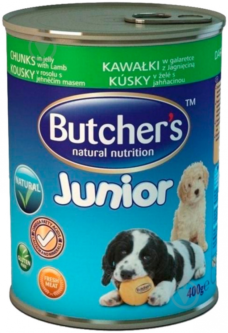 Корм для всех пород Butcher's Junior с ягненком 400 г 400 г - фото 1 Корм для всех пород Butcher's Junior с ягненком 400 г 400 г - фото 1