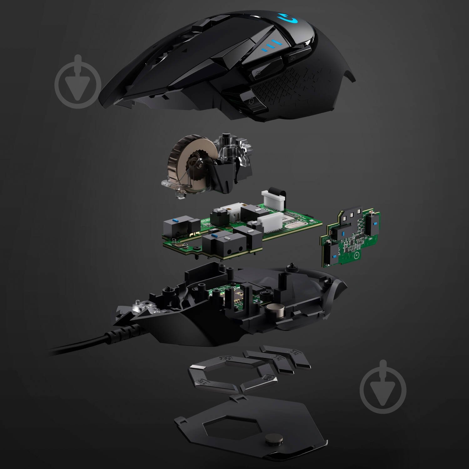 Мышь Logitech G502 HERO High Performance Gaming Mouse black (910-005470) - фото 11