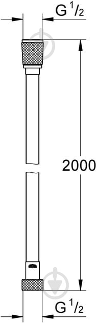 Душевой шланг Grohe VitalioFlex Silver 2000 мм (27507001 ) - фото 2