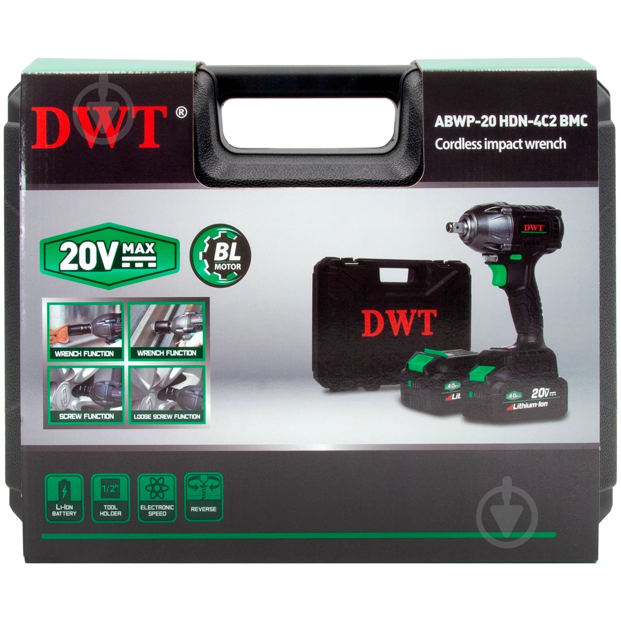 Гайковерт ударний акумуляторний DWT ABWP-20 HDN-4C2 BMC - фото 9