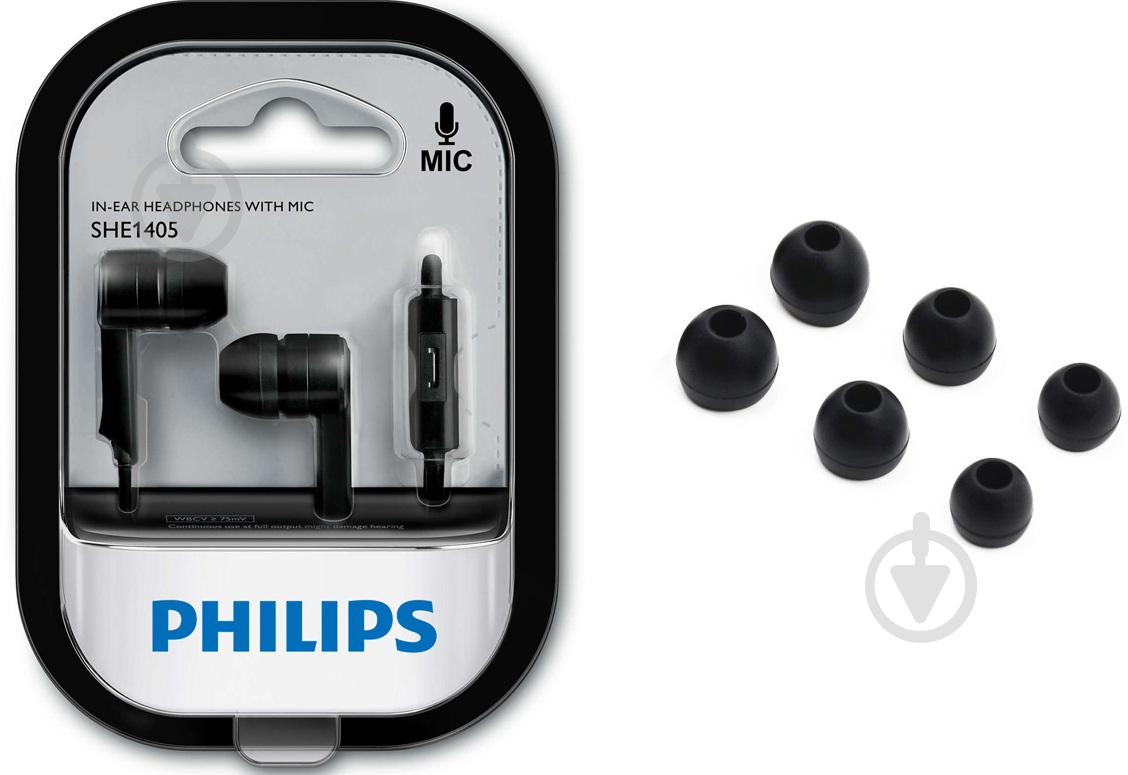 Наушники Philips SHE1405BK/10 black - фото 4