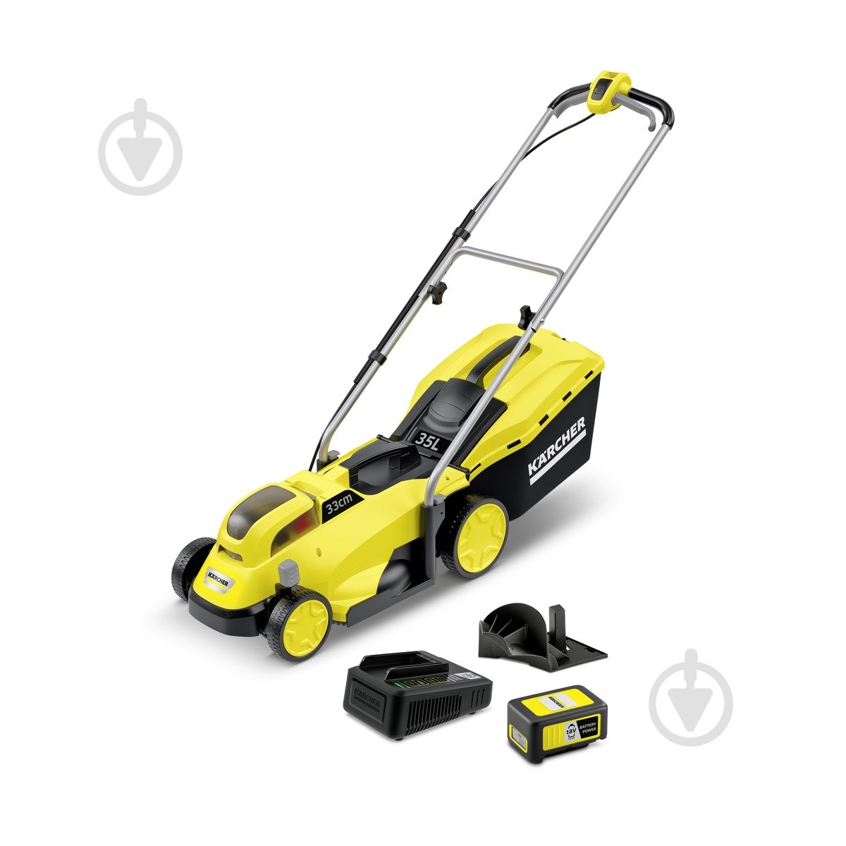 Газонокосарка акумуляторна Karcher LMO 18-33 Battery Set EU + тример Karcher LTR 18-25 Battery INT у дарунок - фото 3