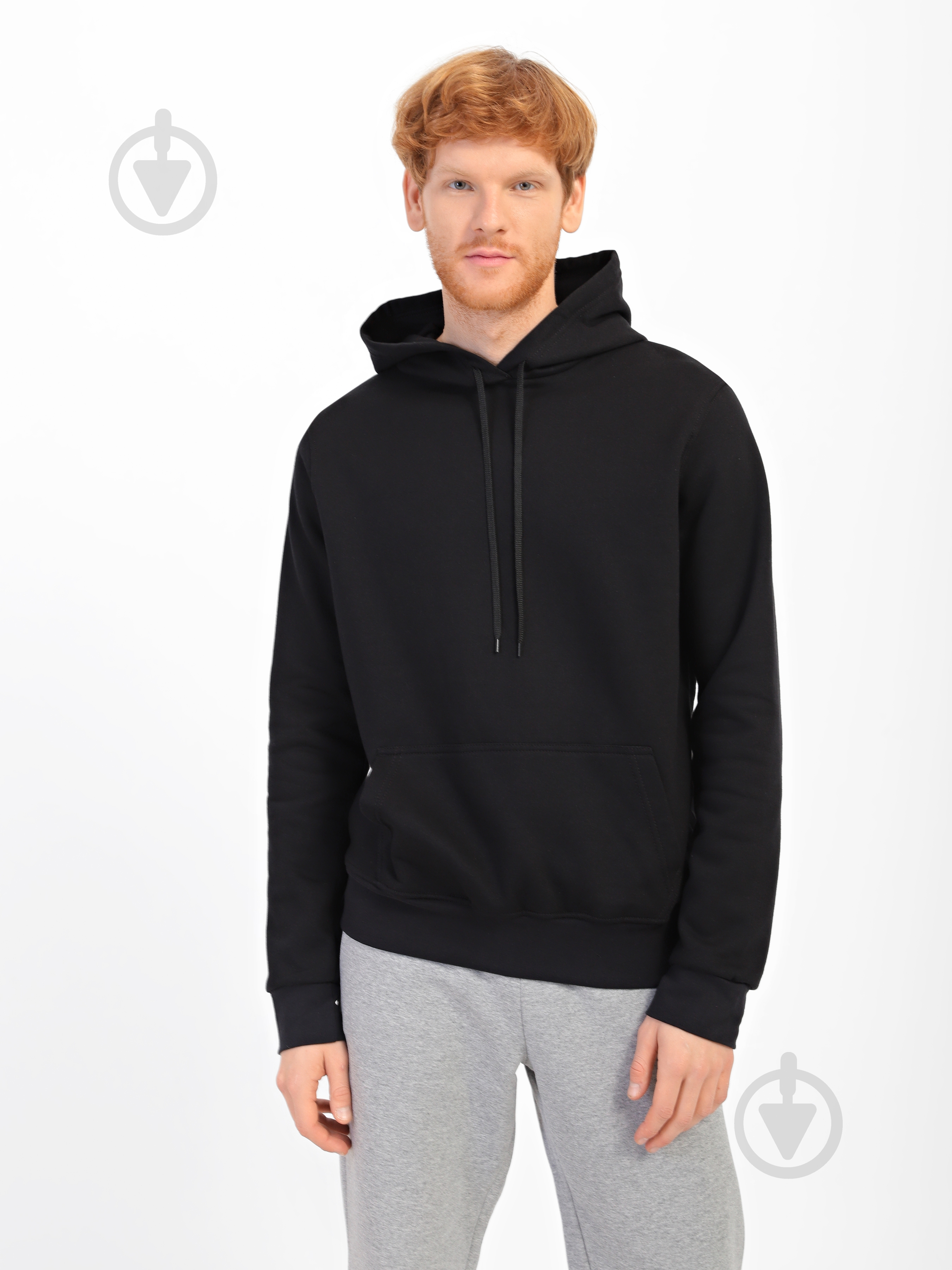 Худи Роза 1707061 р. M черный - фото 1