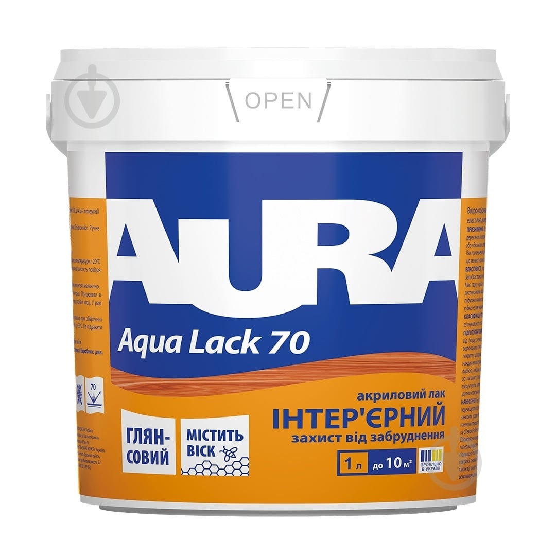 Лак интерьерный Aqua Lack 70 Aura® глянец 1 л - фото 1