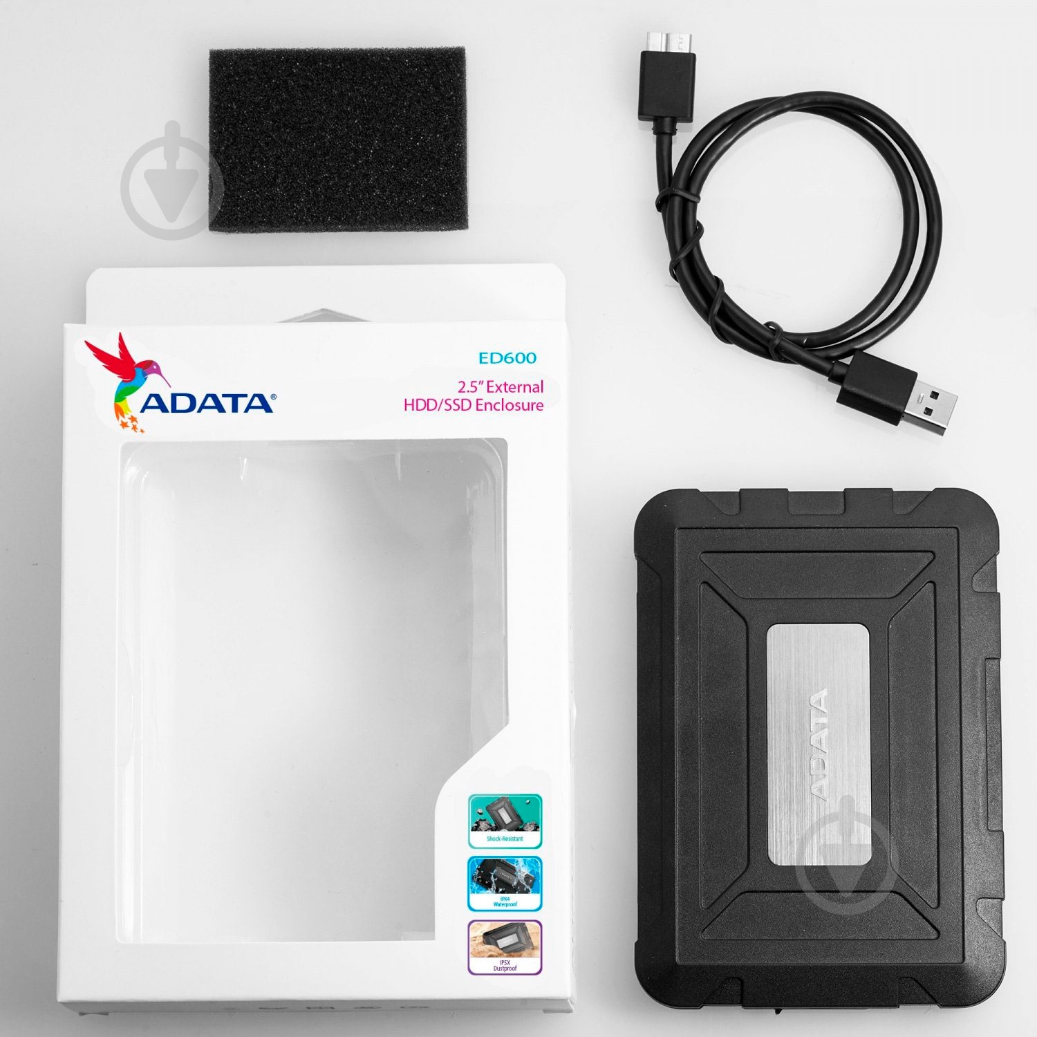 Кишеня для 2.5" HDD ADATA AED600-U31-CBK - фото 6 Кишеня для 2.5" HDD ADATA AED600-U31-CBK - фото 6