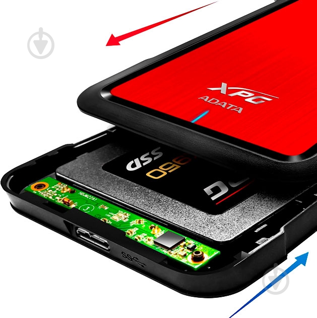 Кишеня для 2.5" HDD ADATA AEX500U3-CRD - фото 5