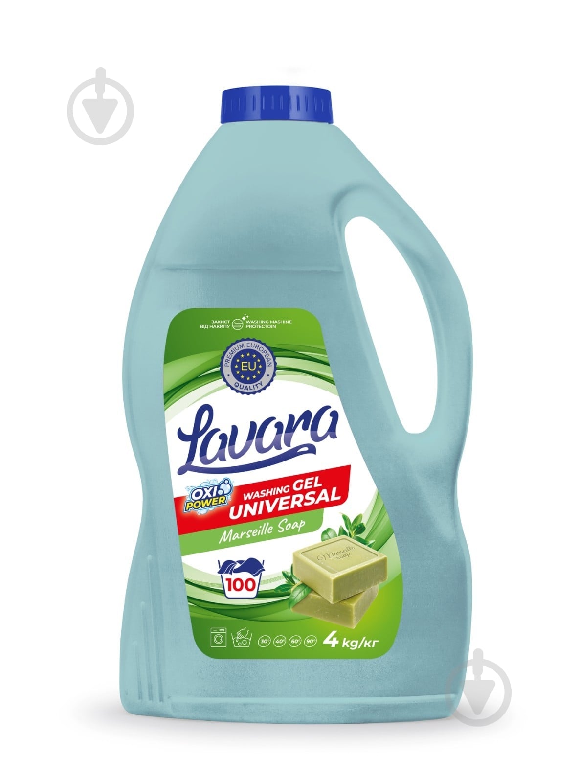 Гель для стирки для машинной и ручной стирки Lavara Marseille Soap 4 л - фото 1