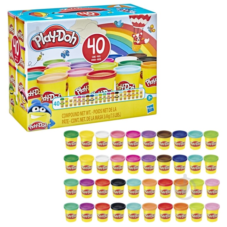 Набір пластиліну Play-Doh 40 баночок E9413 - фото 1