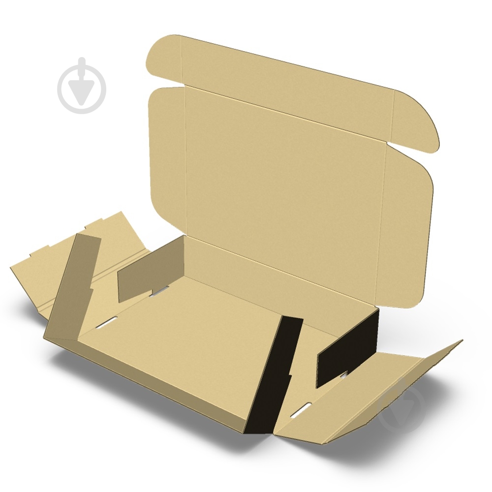 Картонна коробка чорна 236x168x50 мм - фото 4