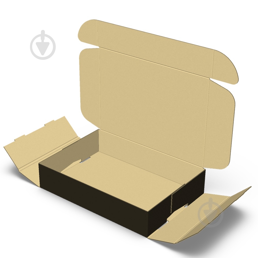 Картонна коробка чорна 236x168x50 мм - фото 6