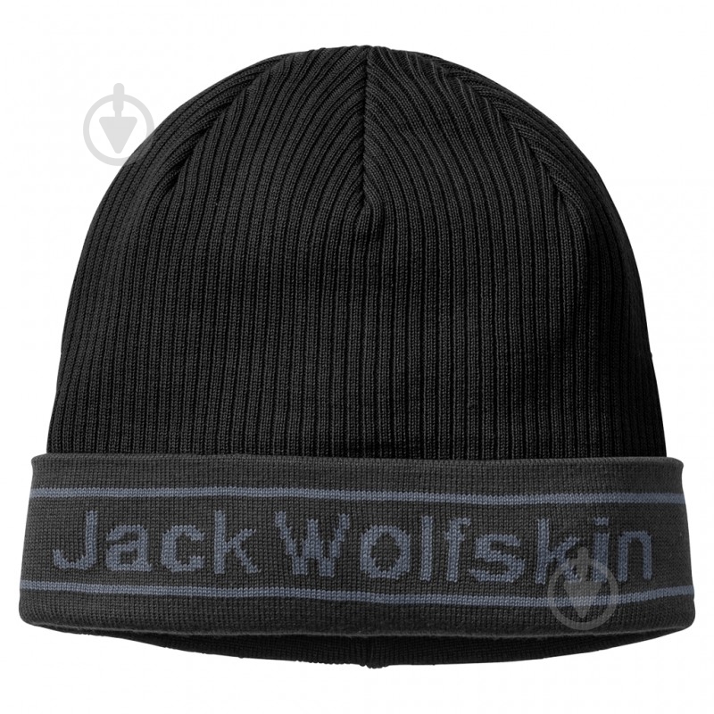 Шапка Jack Wolfskin Pride Knit Cap 1907261-6000 р.one size черный - фото 1