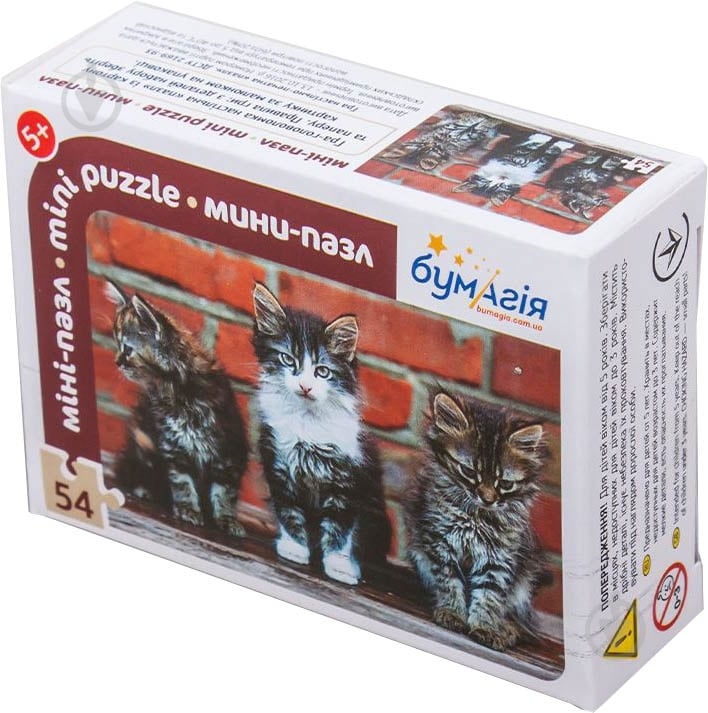 Пазлы Бумагия Рыбки и Котики 54 детали в ассортименте - фото 1 Пазлы Бумагия Рыбки и Котики 54 детали в ассортименте - фото 1