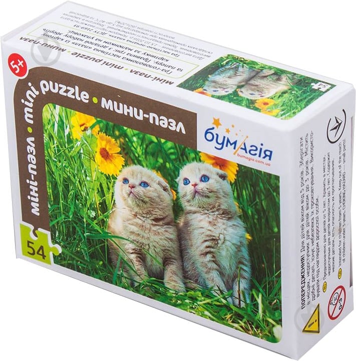 Пазлы Бумагия Рыбки и Котики 54 детали в ассортименте - фото 2 Пазлы Бумагия Рыбки и Котики 54 детали в ассортименте - фото 2