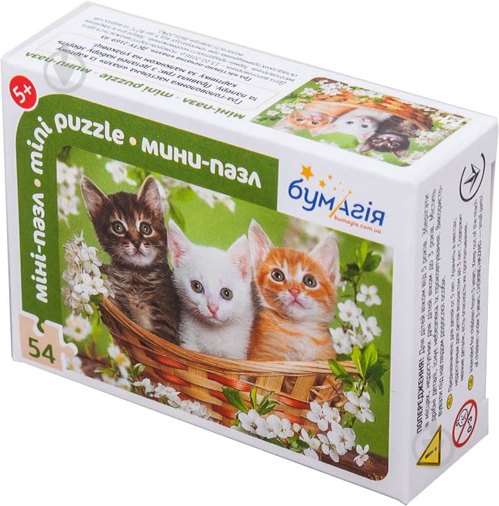 Пазлы Бумагия Рыбки и Котики 54 детали в ассортименте - фото 3 Пазлы Бумагия Рыбки и Котики 54 детали в ассортименте - фото 3
