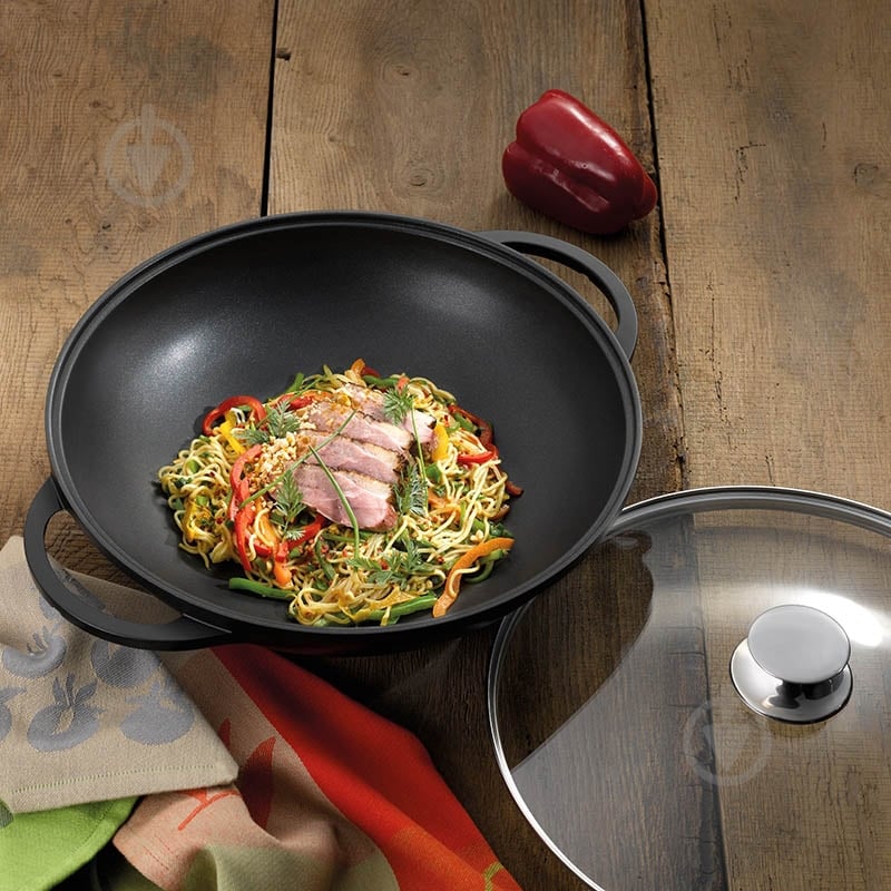 Сковорода WOK із кришкою Kela Kerros 32 см 40 л 15157 - фото 4