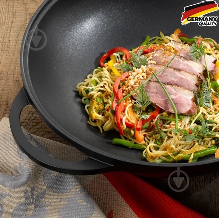 Сковорода WOK із кришкою Kela Kerros 32 см 40 л 15157 - фото 2