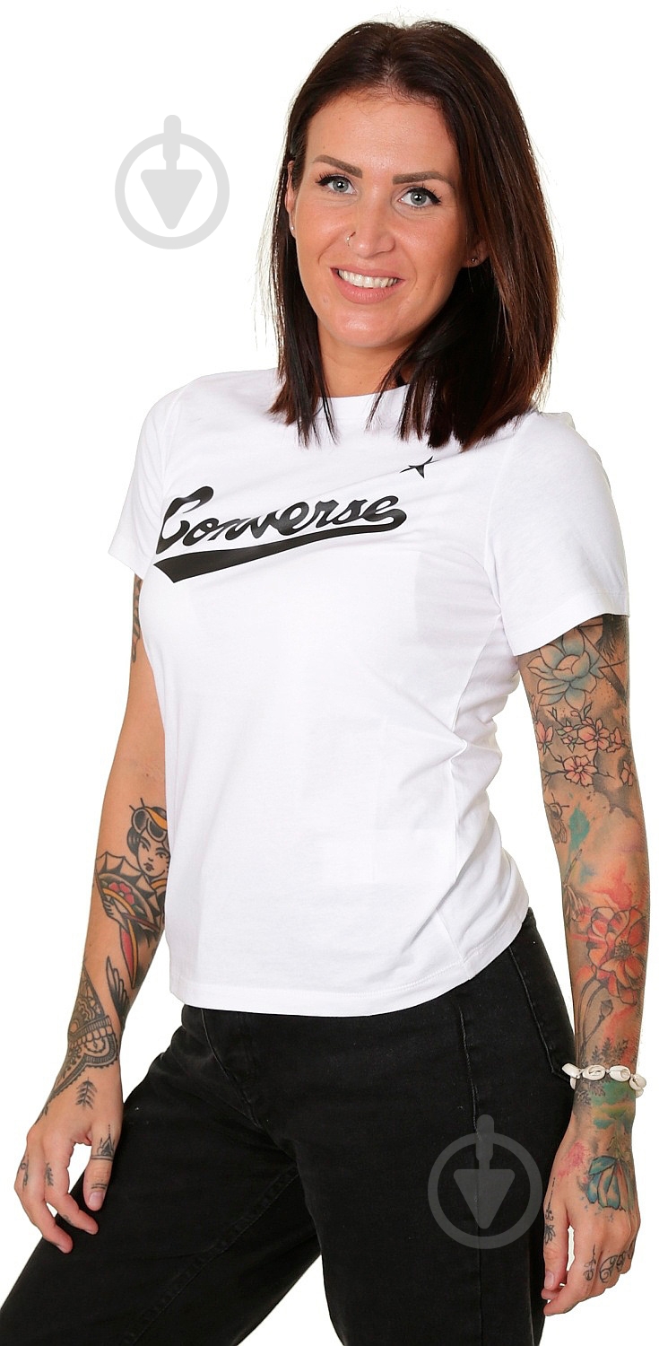 Футболка Converse Center Front Nova Classic Tee 10021940-A01 р.M білий - фото 2