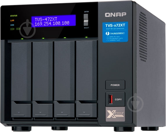 Сетевое хранилище QNAP TVS-472XT-PT-4G - фото 5