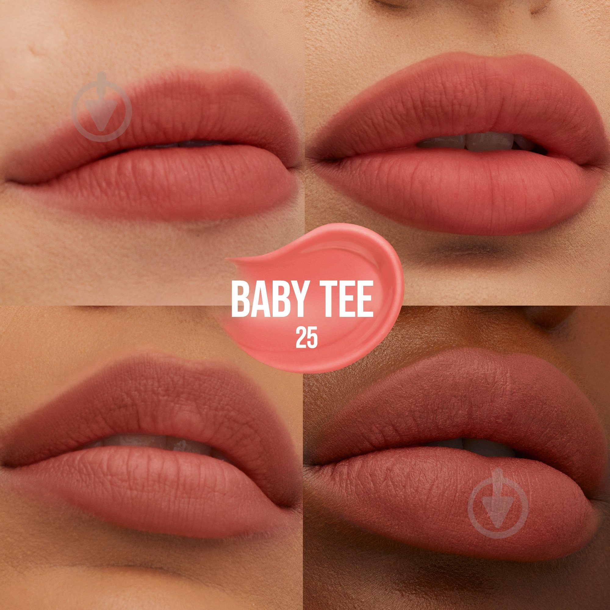 Помада-тинт Maybelline New York Super Stay Teddy Tint 25 Baby Tee 5 мл - фото 3 Помада-тинт Maybelline New York Super Stay Teddy Tint 25 Baby Tee 5 мл - фото 3