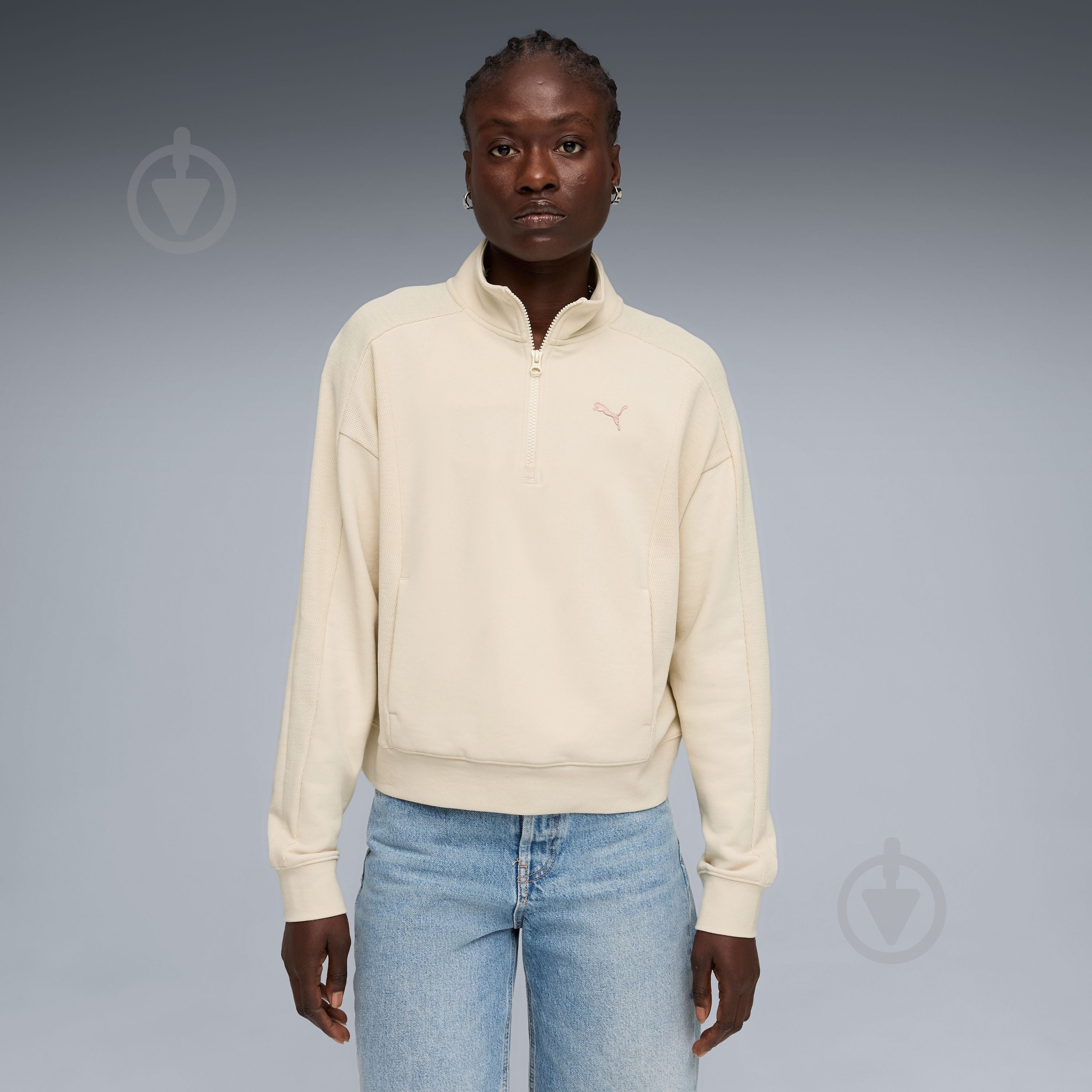 ᐉ Джемпер Puma PUMA CLASS Relaxed Half-Zip Crew 69187387 р.L