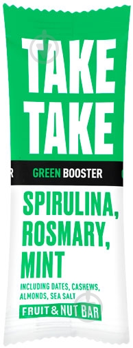 Батончик Take Take Spirulina rosmary mint 46 г - фото 1 Батончик Take Take Spirulina rosmary mint 46 г - фото 1