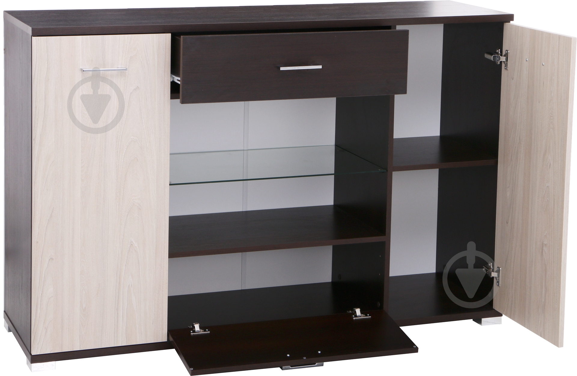 Комод Embawood Q/3_1 Берлин сосна темная/сосна лоредо - фото 3