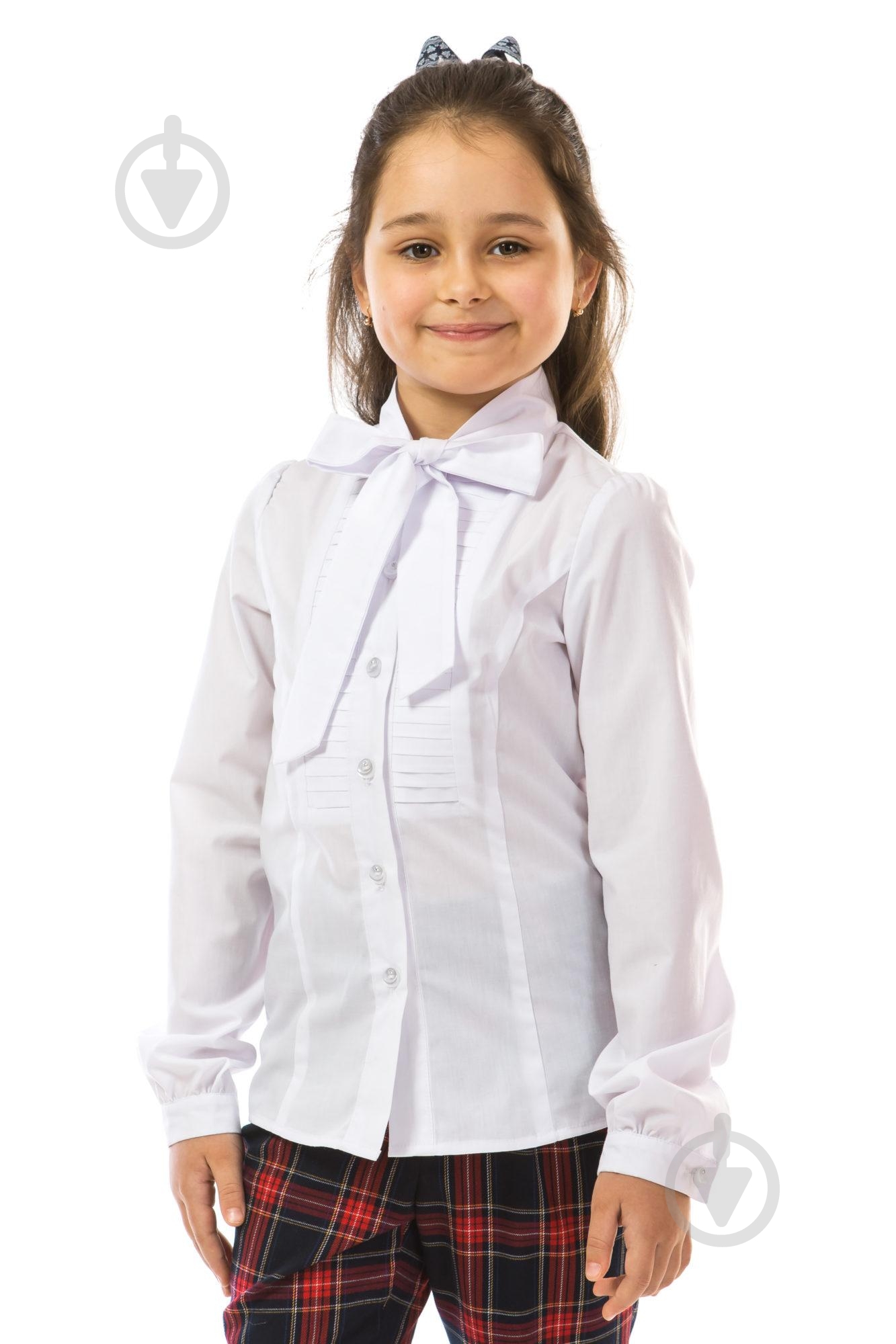 Блуза р. 146 белый 71716601105 - фото 1