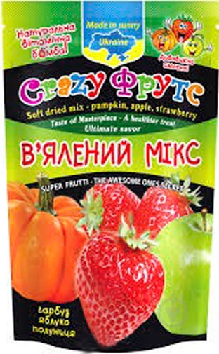 Снеки Crazy Фрутс Вяленый микс 35 г - фото 1