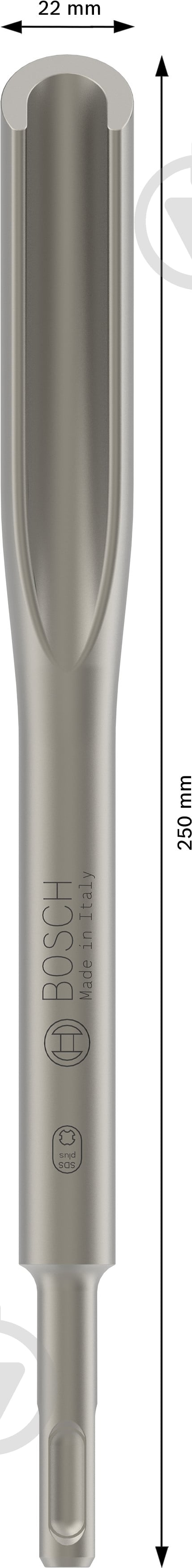 Зубило Bosch SDS-plus 22x250 мм 1618601004 - фото 2