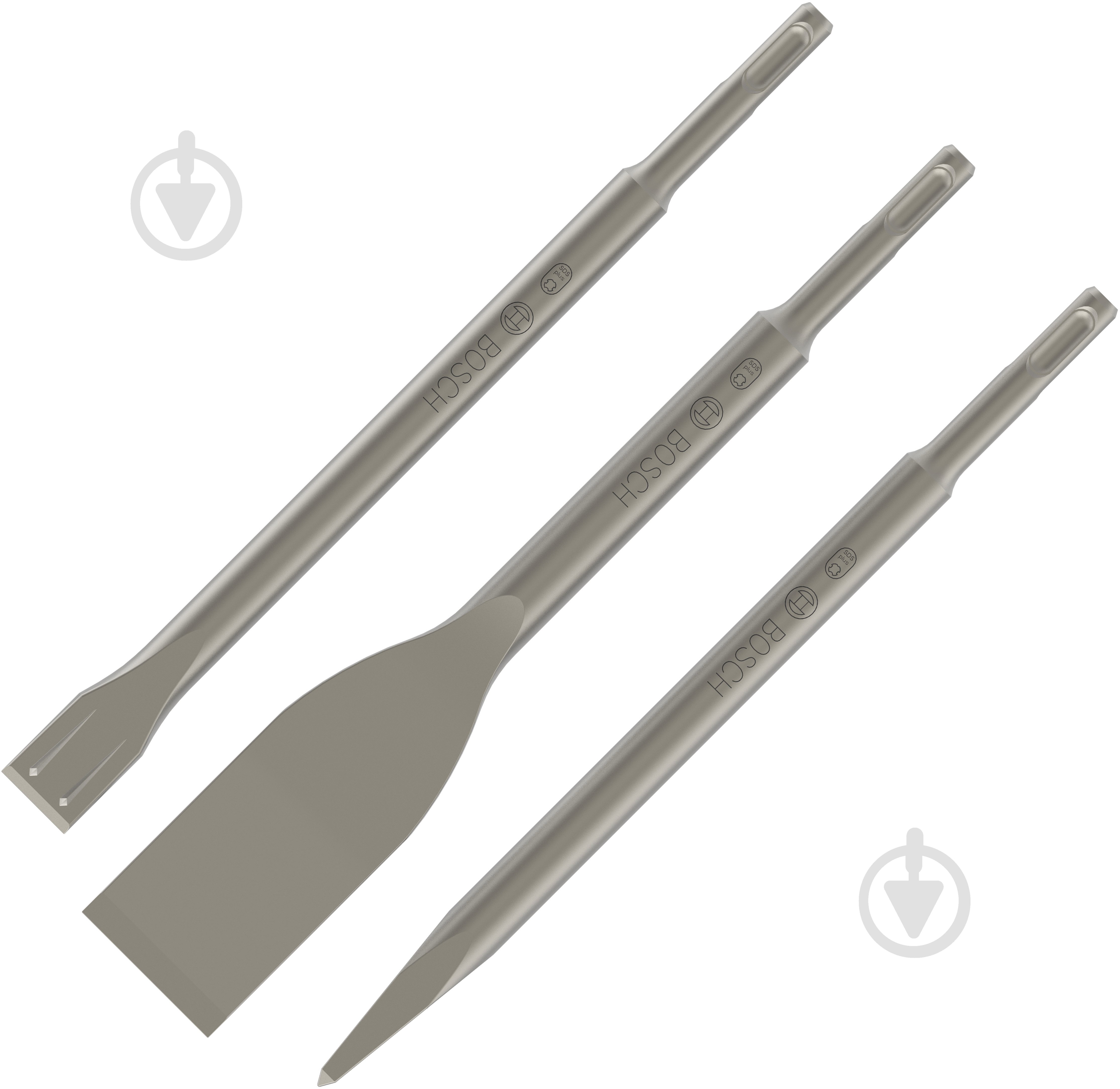 Набір зубил Bosch SDS-plus 250 мм 3 шт. 2607019159 - фото 1 Набір зубил Bosch SDS-plus 250 мм 3 шт. 2607019159 - фото 1