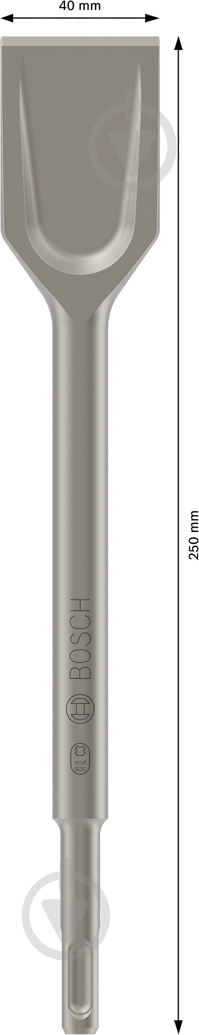 Зубило Bosch SDS-plus 40x250 мм 2.608.690.101 - фото 2