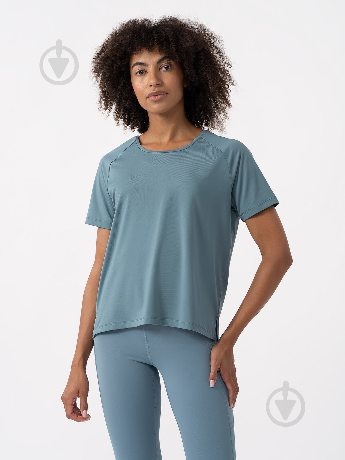 Футболка 4F TSHIRT FNK F428 4FAW23TFTSF428-33S р.XS блакитний - фото 1