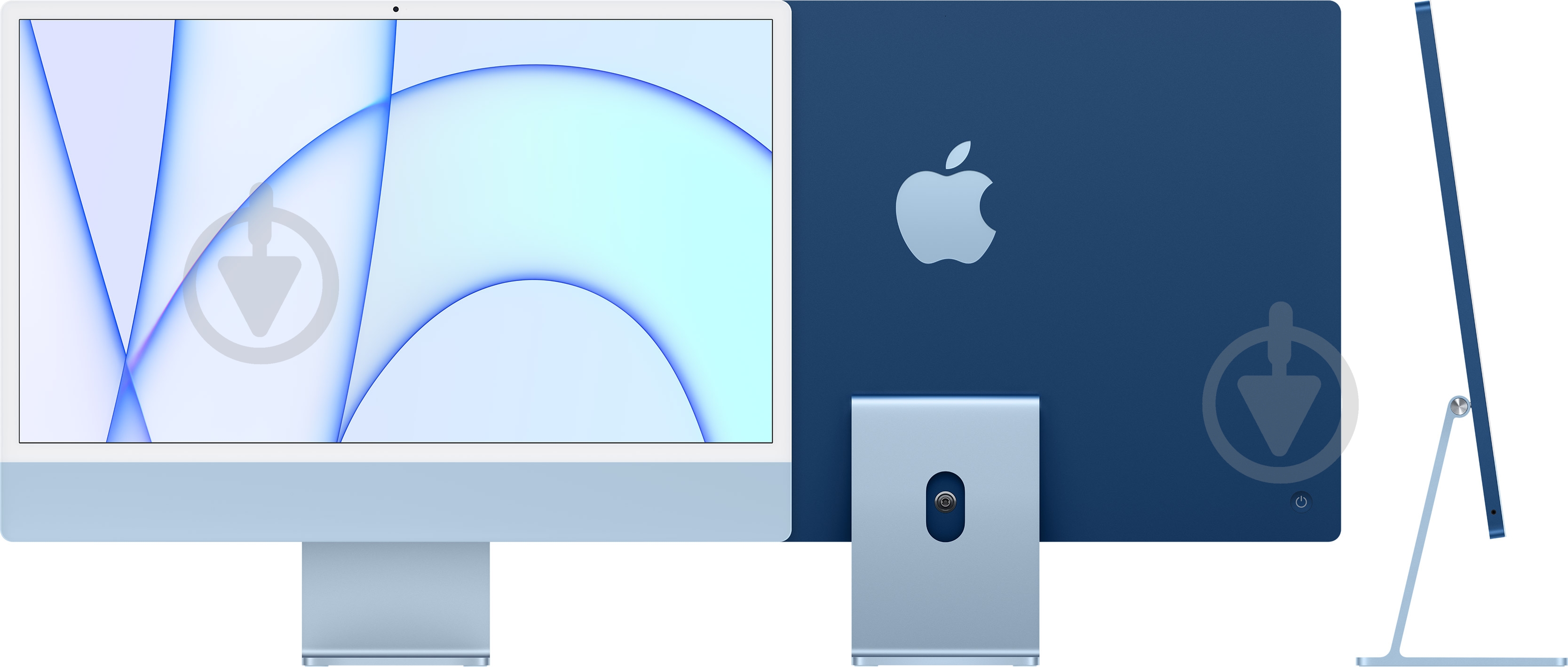 Моноблок Apple iMac 24" M1 8-Core GPU 512 GB blue - фото 1