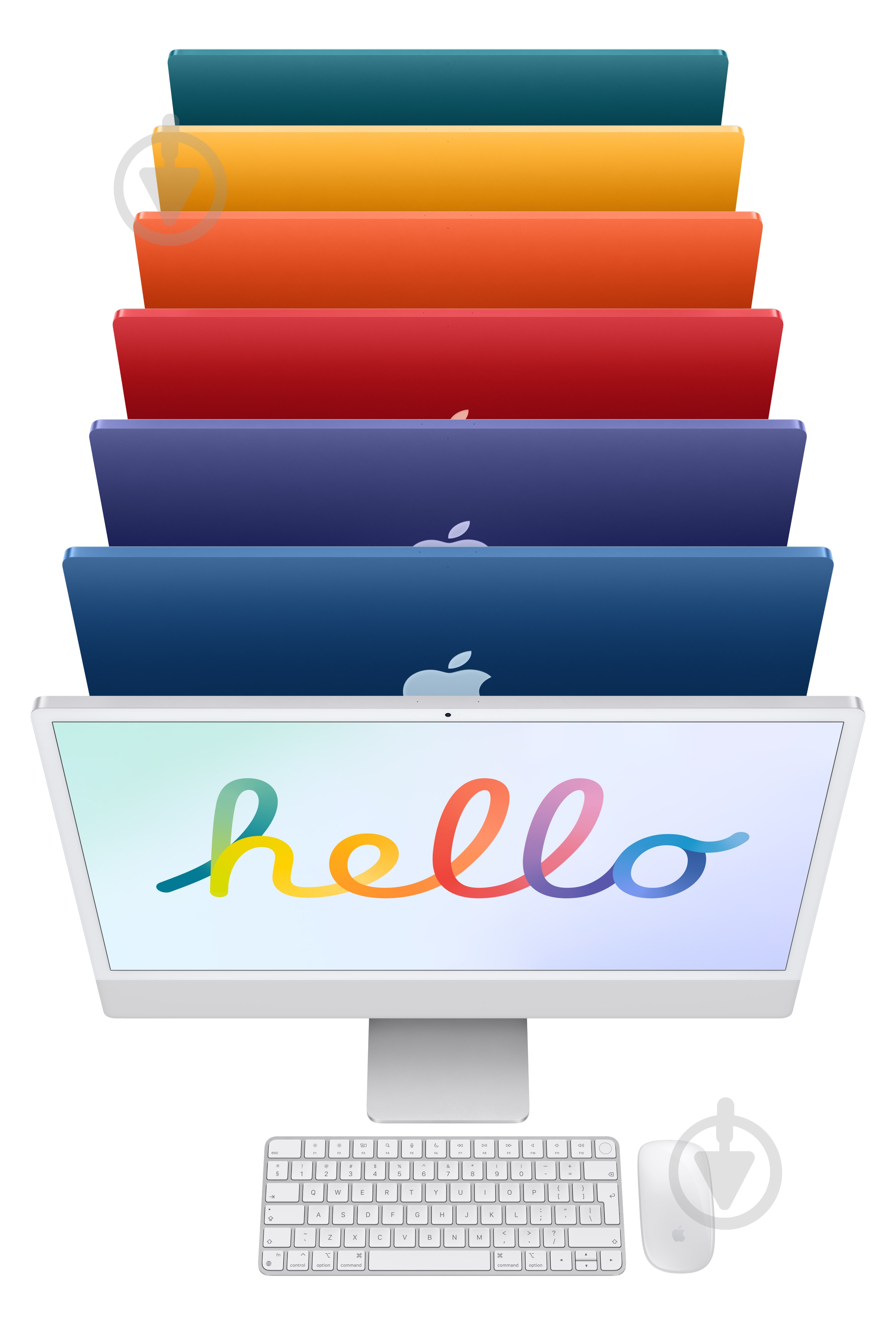 Моноблок Apple iMac 24" M1 8-Core GPU 512 GB blue - фото 3