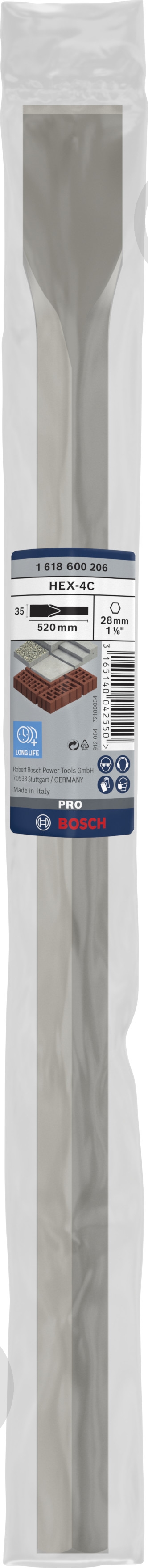 Зубило Bosch SDS HEX 35x520 мм 1618600206 - фото 3 Зубило Bosch SDS HEX 35x520 мм 1618600206 - фото 3