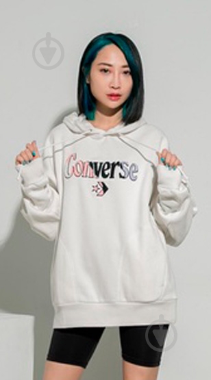 Джемпер Converse Oversized Chenille Patch Hoodie 10022349-A01 р. S білий - фото 4