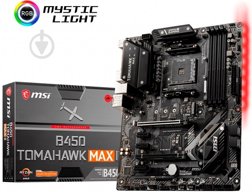 Материнская плата MSI B450 TOMAHAWK MAX II (Socket AM4, AMD B450, ATX) - фото 5