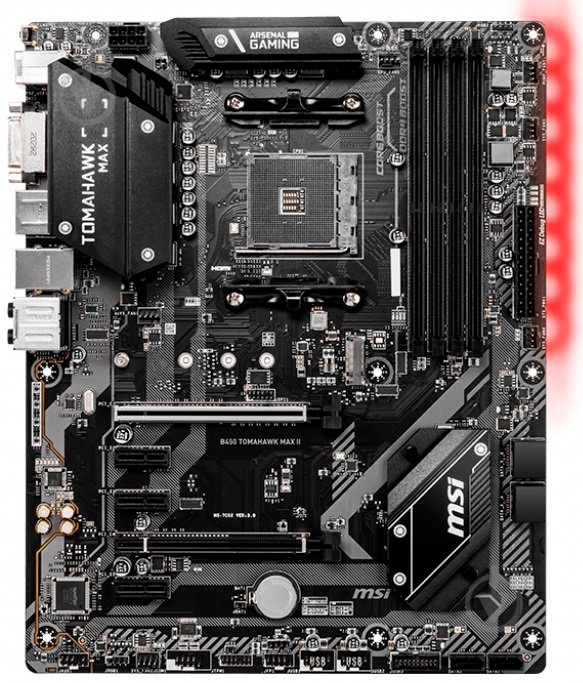 Материнская плата MSI B450 TOMAHAWK MAX II (Socket AM4, AMD B450, ATX) - фото 3