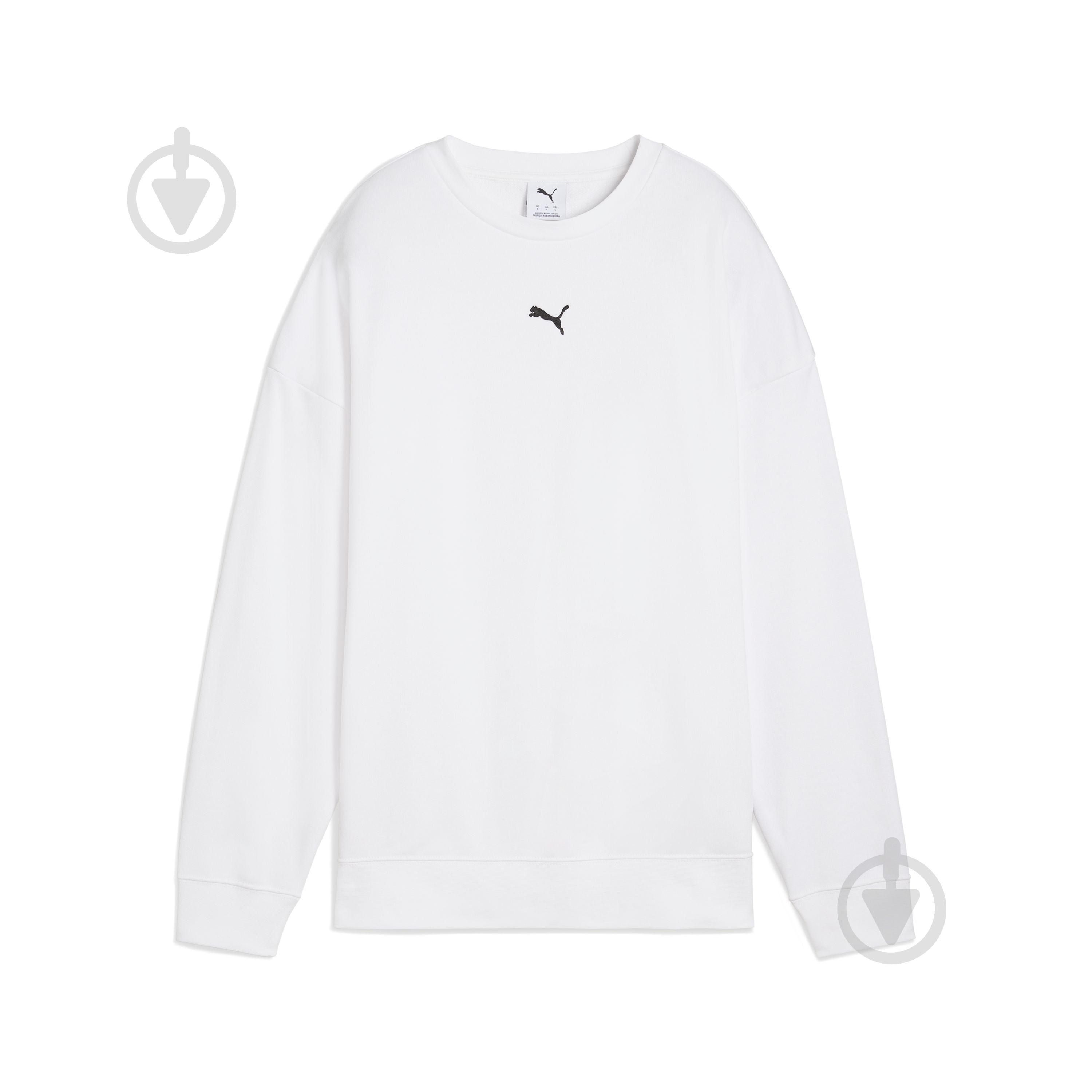 Джемпер Puma ESS Oversized Crew TR 68540102 р.M белый - фото 4