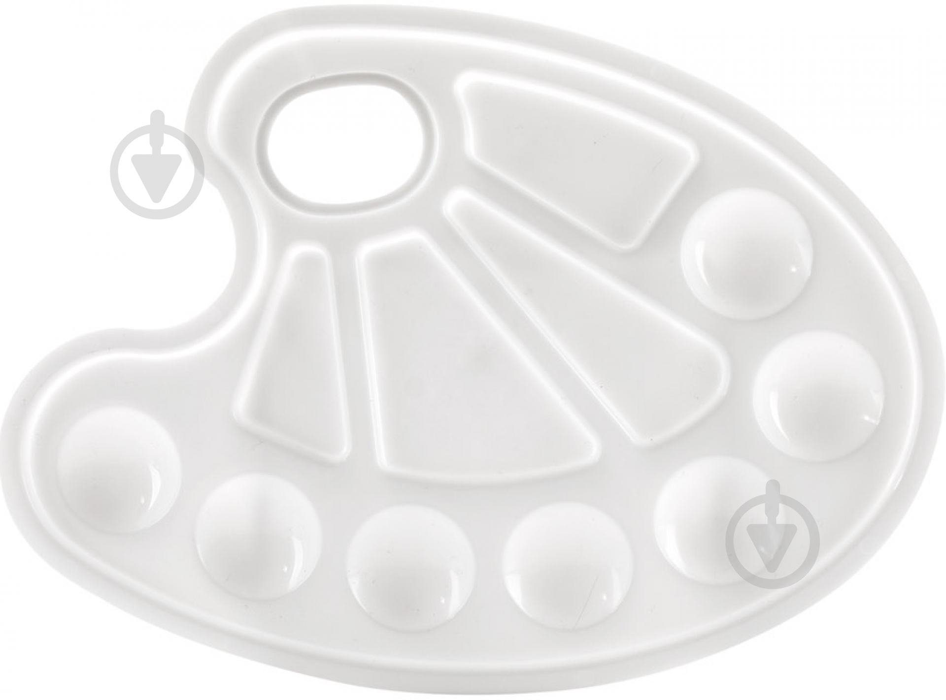 Палитра пластиковая овальная - фото 2