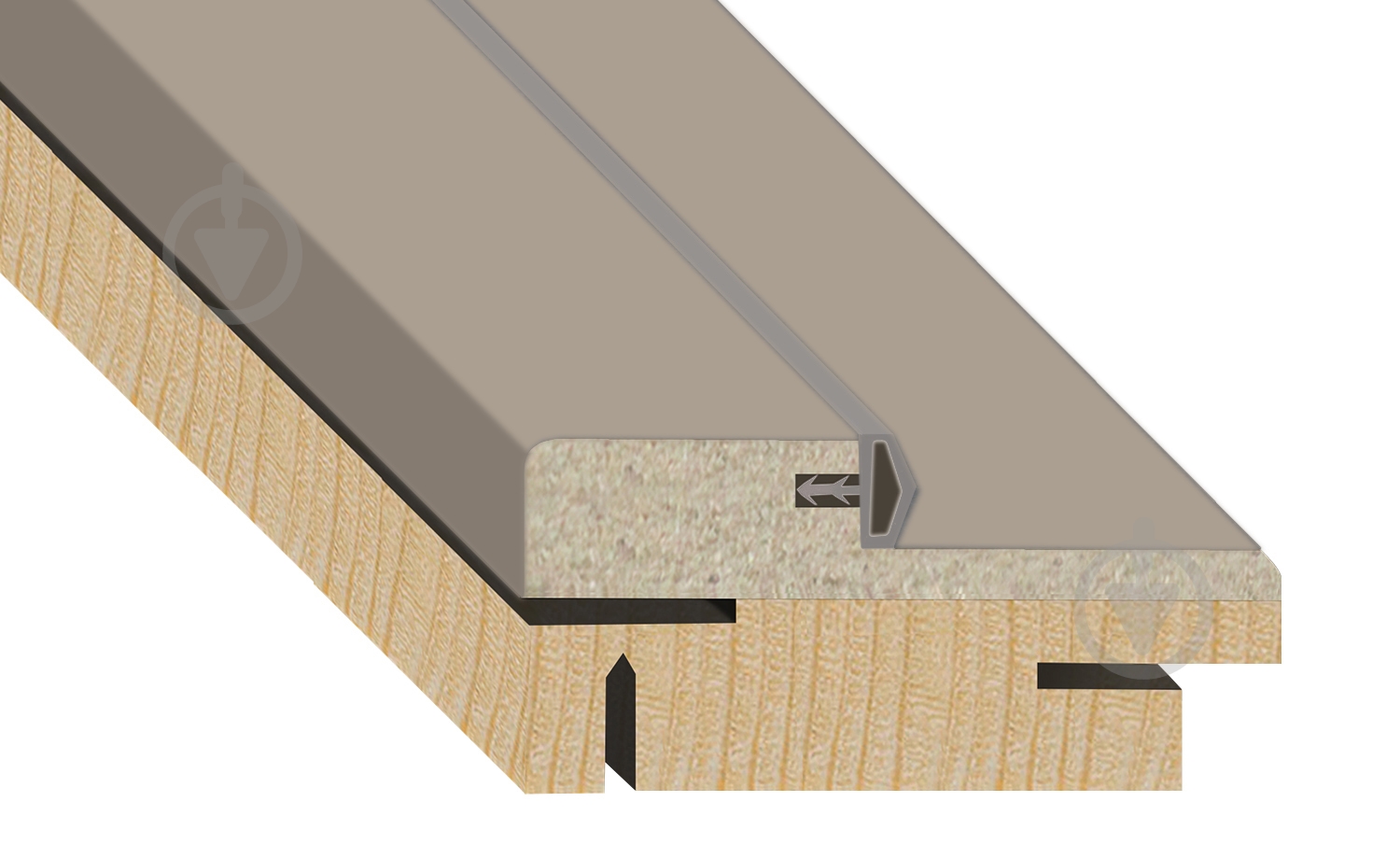 Дверна коробка телескопічна ОМіС компланарна Г-подібна 2050x80 мм мокко silk matt - фото 1 Дверна коробка телескопічна ОМіС компланарна Г-подібна 2050x80 мм мокко silk matt - фото 1