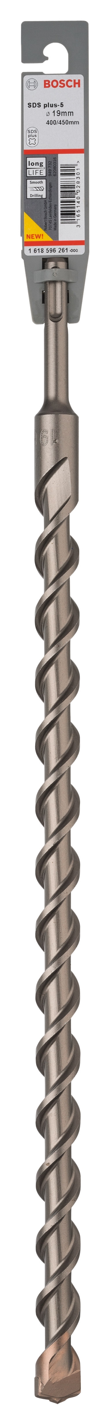 Бур Bosch 5 SDS-plus 19x400 мм 450 мм 1618596261 - фото 2 Бур Bosch 5 SDS-plus 19x400 мм 450 мм 1618596261 - фото 2