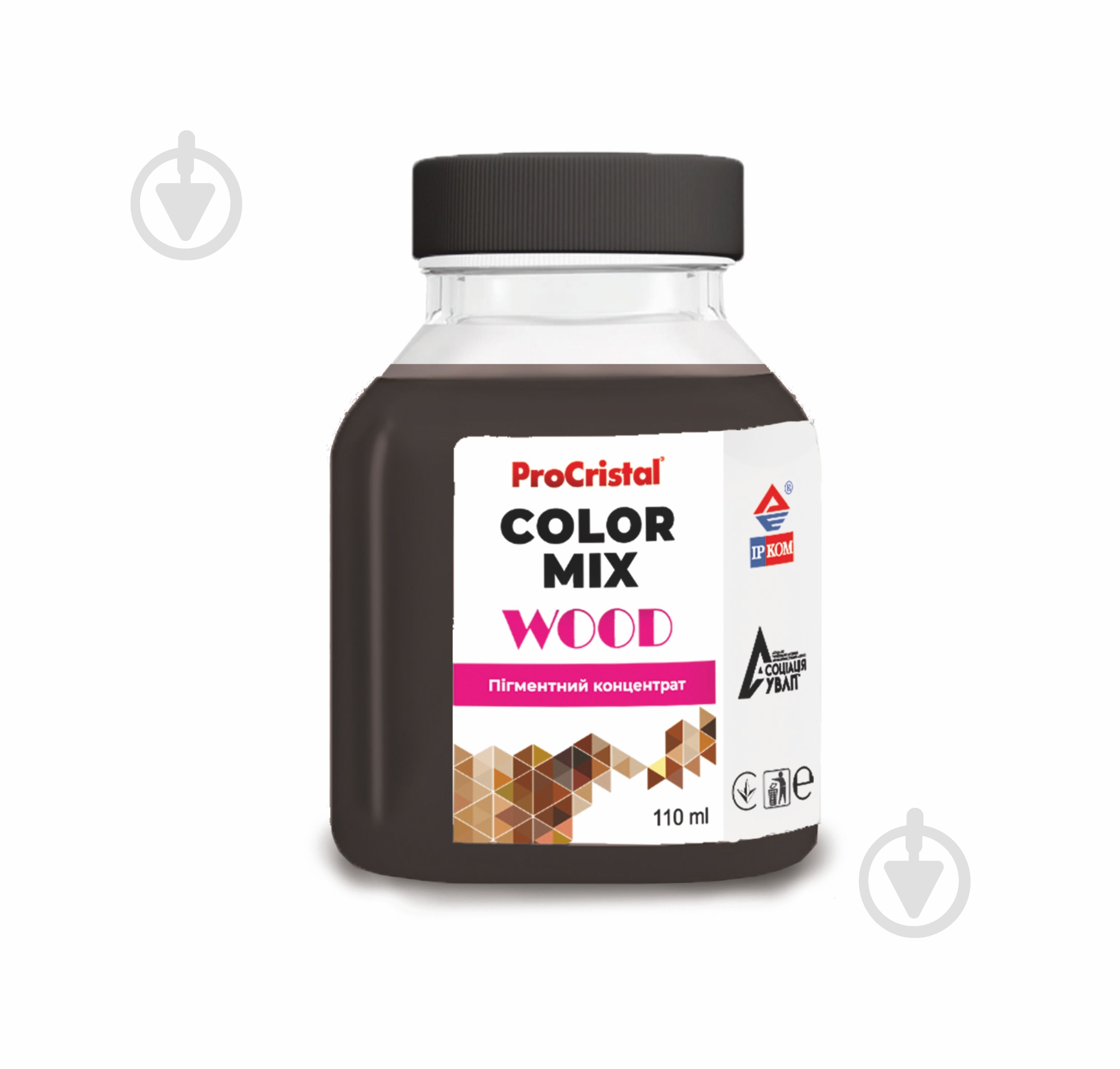 Пігмент ProCristal Color Mix Wood IР-0025 графітово-сірий 110 мл - фото 1