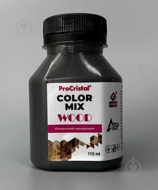 Пігмент ProCristal Color Mix Wood IР-0025 графітово-сірий 110 мл - фото 4