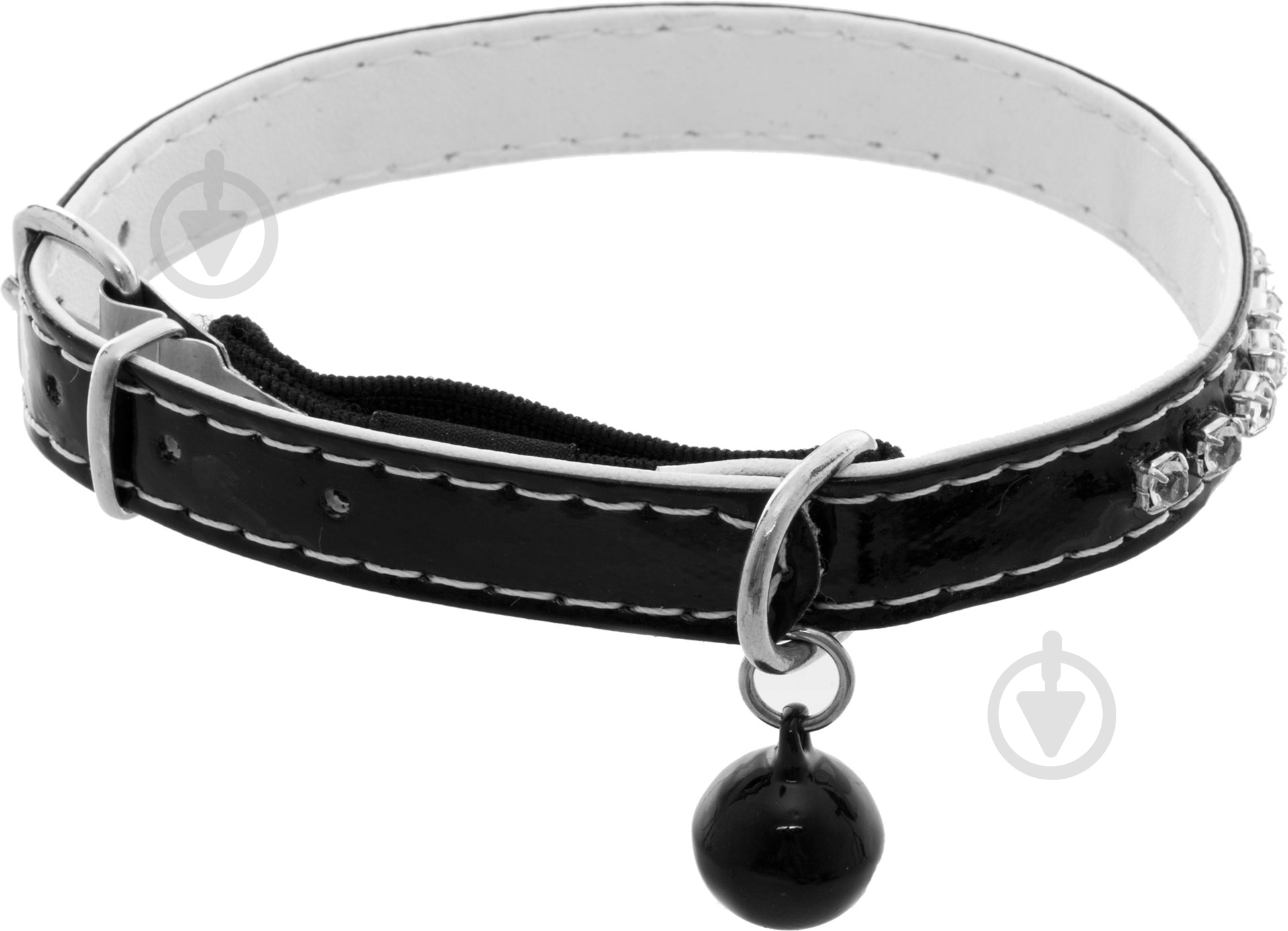 Нашийник Camon зі стразами 11х280 мм - фото 1 Нашийник Camon зі стразами 11х280 мм - фото 1